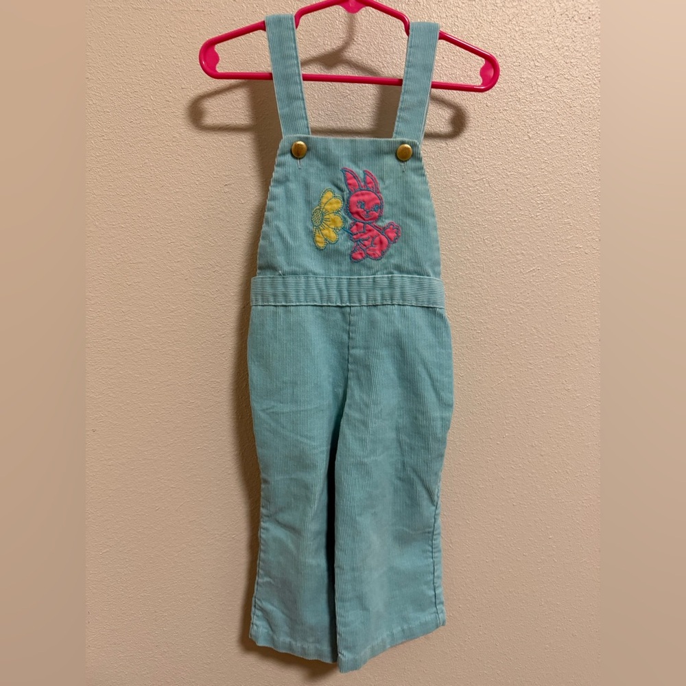 Vintage 70’s Stoneswear Baby Corduroy Bunny Overalls